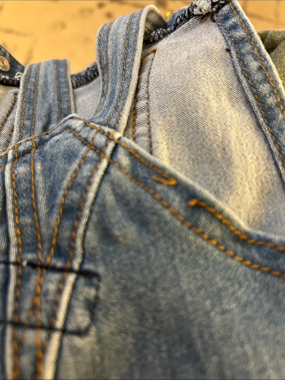 HUDSON Baby Denim Floral Embroidered Overalls